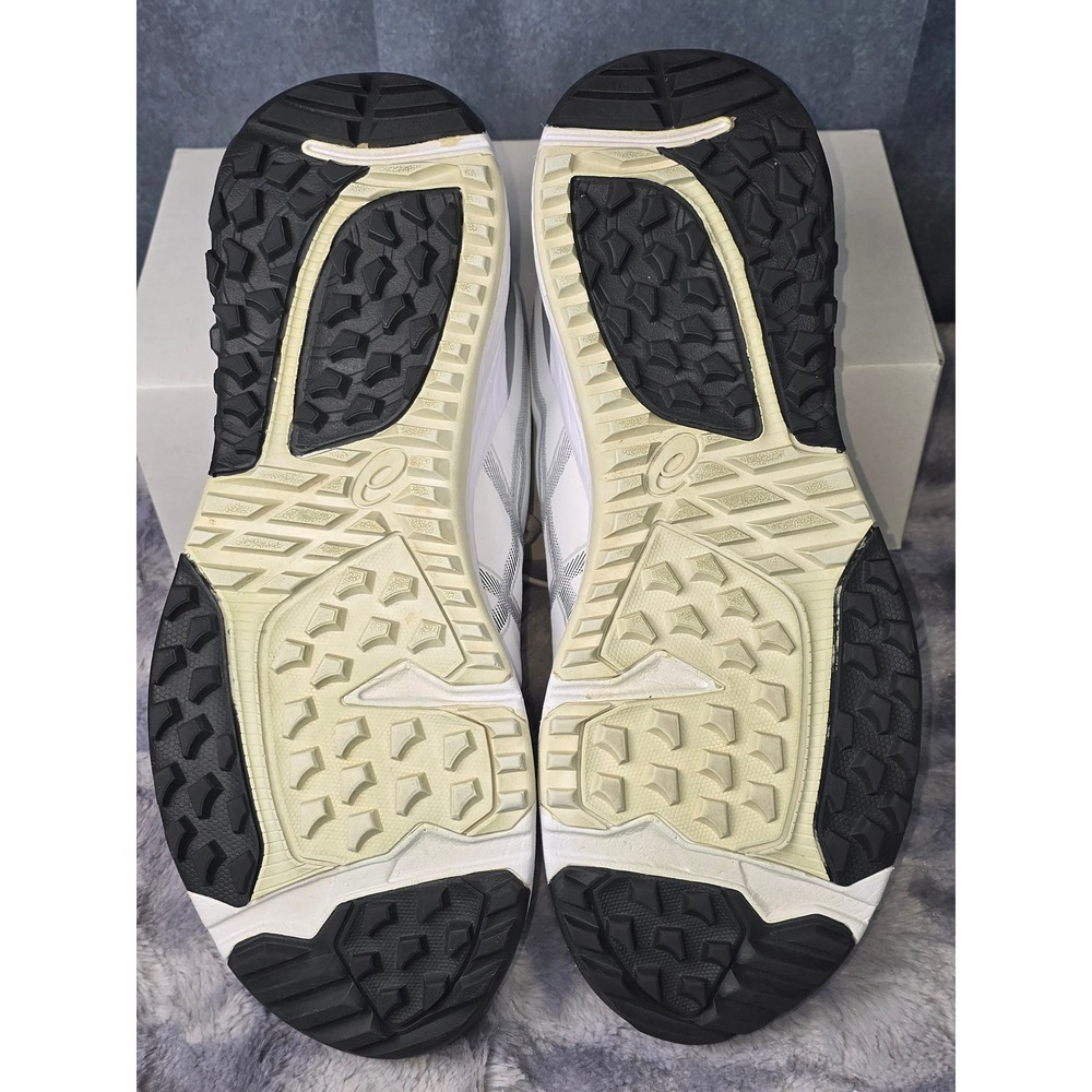 Asics Gel-Kayano Ace 2 Golf Shoes White Silver Spikeless Mens 11.5 1111A243 - Picture 7 of 8